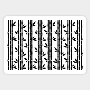 Black Bamboos Pattern Sticker